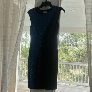 Calvin Klein Blue Sheath Mini Dress Cocktail